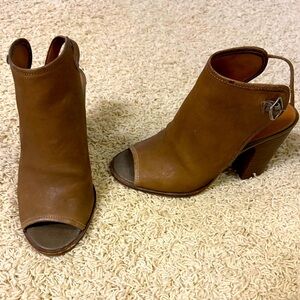 Lucky Brand peep toe booties